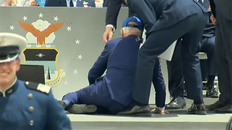 White House says Biden is ‘fine’ after he tripped and fell on stage at Air Force graduation